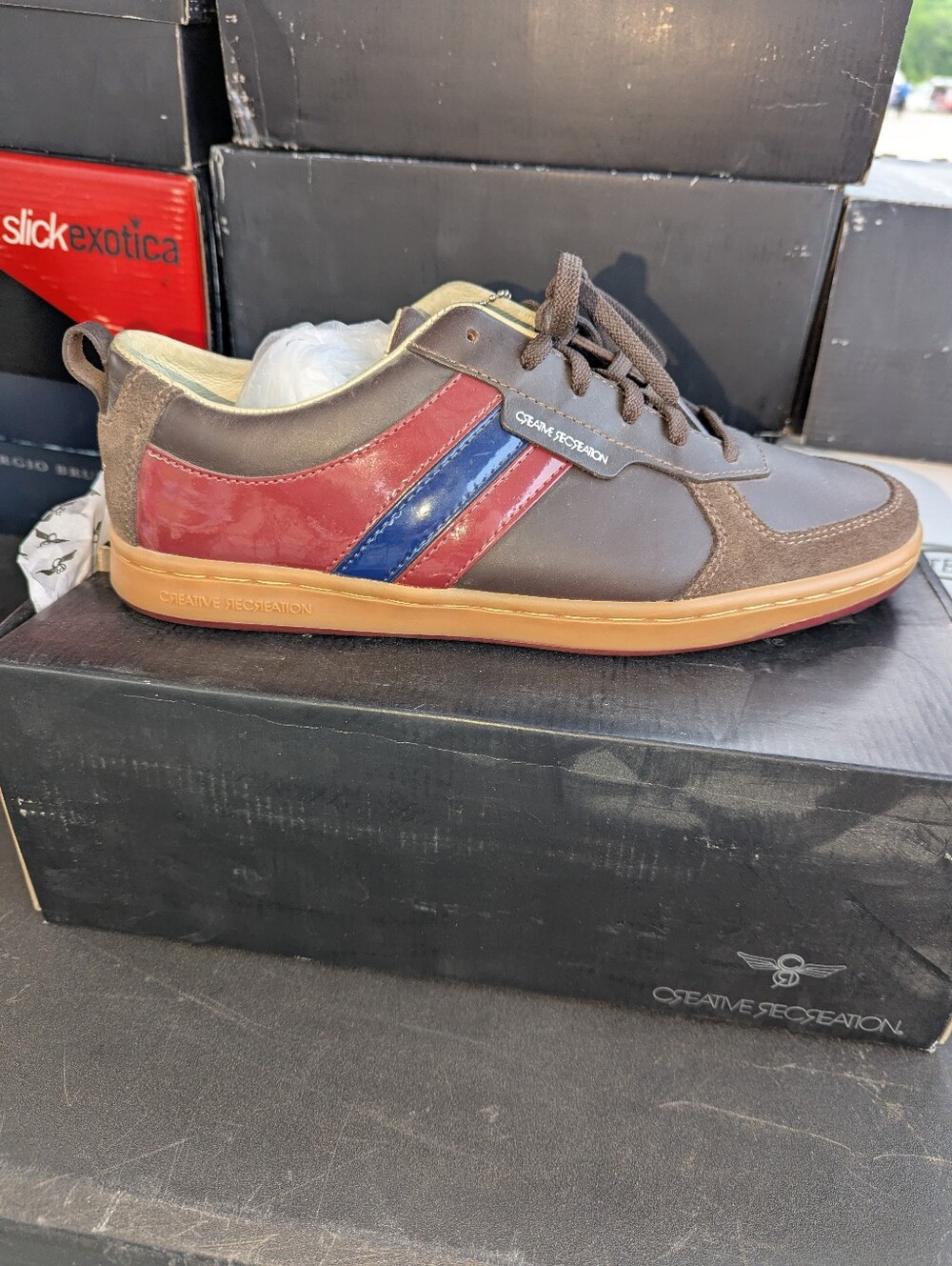 Creative Recreation Cesario Lo, Camel/Nubuck Leather Shoes, Men's 10, New